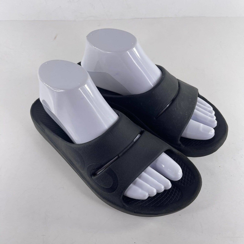 OOFOS OOahh women's Slide Sandal US 8 Black sports recovery Comfort shoes - Picture 5 of 10